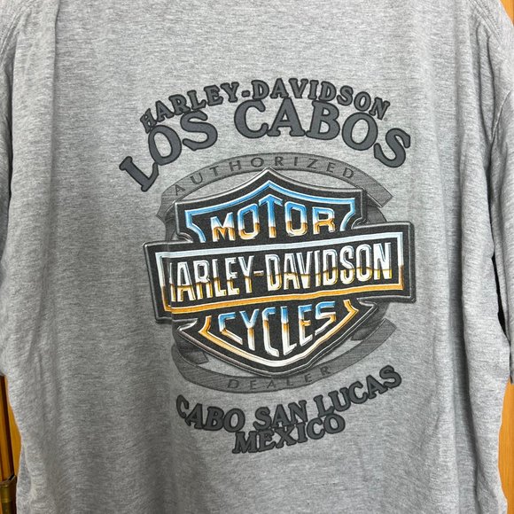 Unisex Harley Davidson Cabo San Lucas Mexico Graphic Pocket Tee 2X - Picture 6 of 8